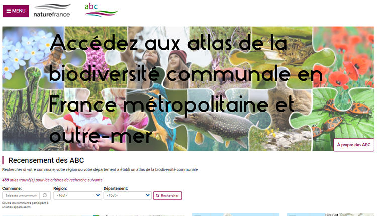 ABC - Atlas de la biodiversité communale © OFB