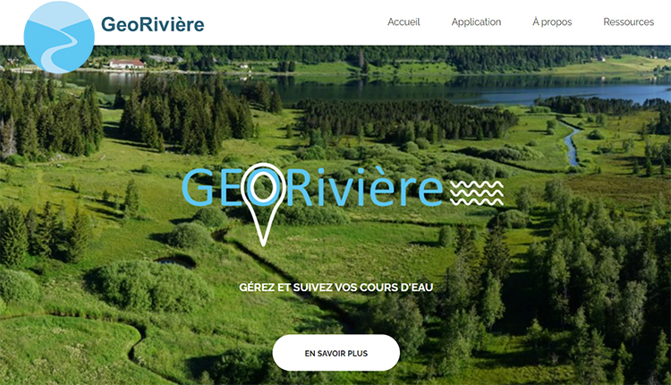 Application Géorivière © PNR du Haut-Jura 