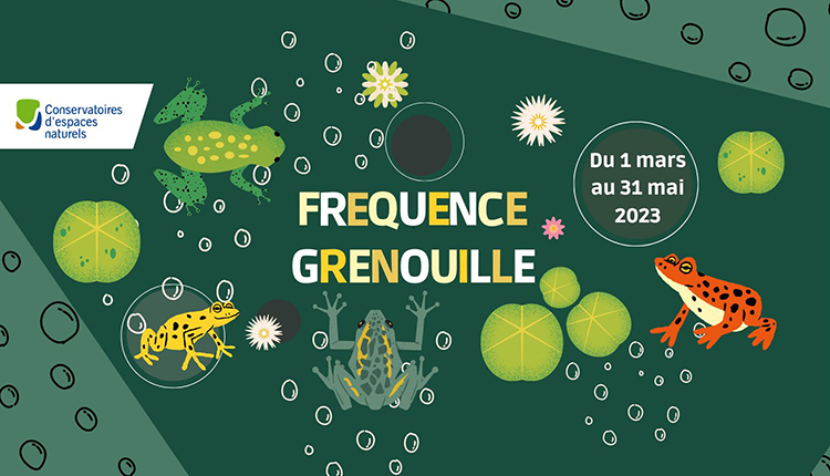 Affiche Fréquence Grenuille 2023 © Conservatoires d'espaces naturels