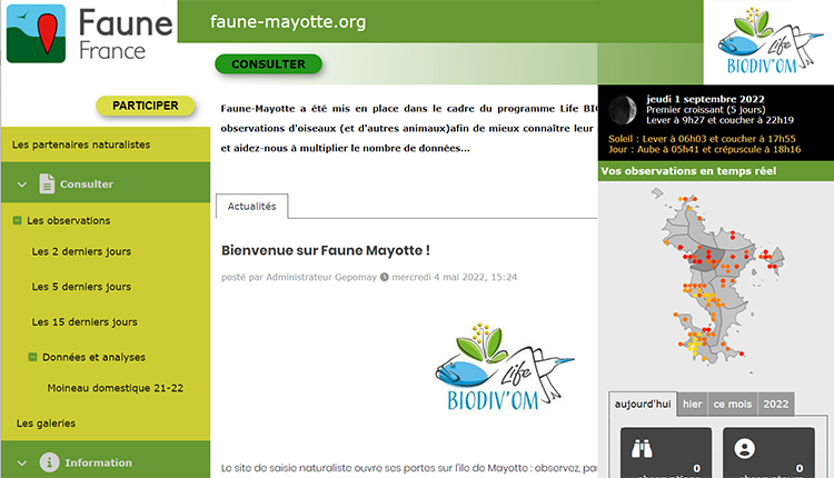 Site Faune Mayotte © Biodiv'Outre-mer