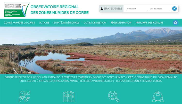 © Site Observatoire régional des zones humides de Corse